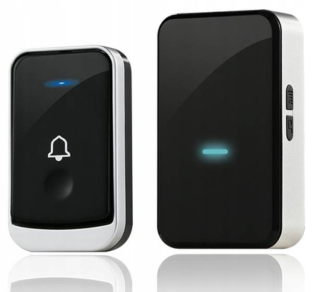 DZWONEK BEZPRZEWODOWY IP44 1xNADAJNIK +2xODBIORNIK