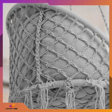 Poduszka na huśtawkę ogrodową bocianie gniazdo na taras fotel krzesło boho