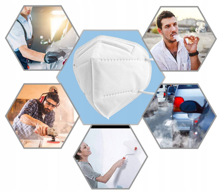 5x MASKA KN95 MASECZKI MASECZKA OCHRONNA 5 SZTUK