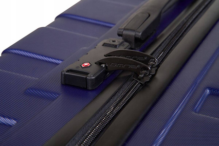 Walizka średnia podróżna solidna torba bagaż kufer lekka kółka samolot 63L