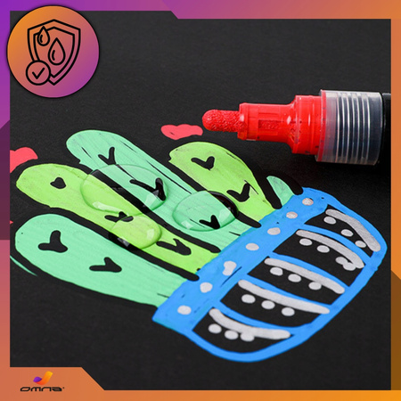 Markery akrylowe pisaki do kamieni szkła drewna wodoodporne guangna 24 szt