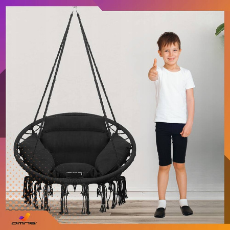 Fotel wiszący ogrodowy huśtawka bocianie gniazdo do domu ogrodu z poduszką