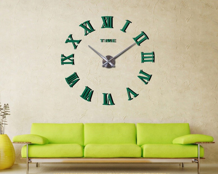 ZEGAR ŚCIENNY DIY L106 DUŻY NOWOCZESNY CZARNY