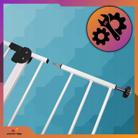 Bramka zabezpieczająca barierka ochronna na schody drzwi rozporowa płotek