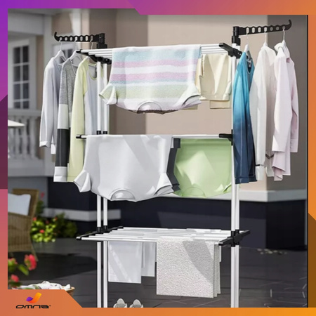 Suszarka na pranie stojąca do ubrań składana wieszak stojak XXXL wzmocniona