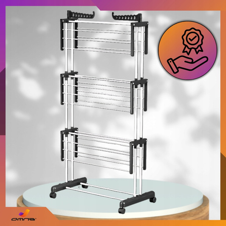 Suszarka na pranie stojąca do ubrań składana wieszak stojak XXXL wzmocniona