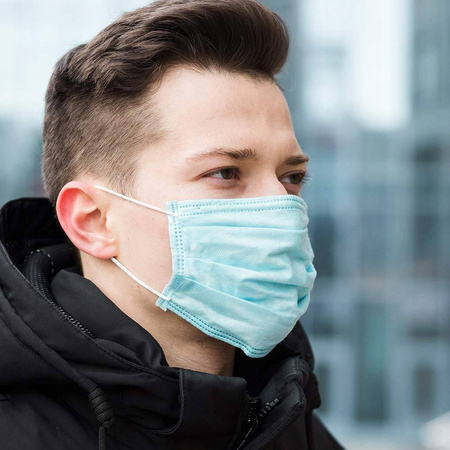 MASKA MASECZKA CHIRURGICZNA OCHRONNA 3W 200 sztuk