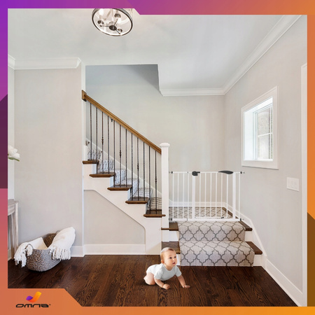 Bramka zabezpieczająca barierka ochronna na schody drzwi rozporowa płotek