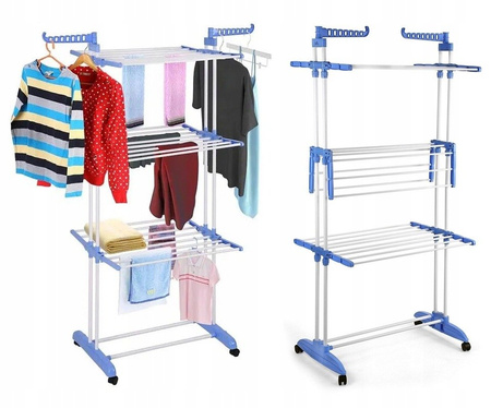 Suszarka pionowa do prania duża składana balkon 3P