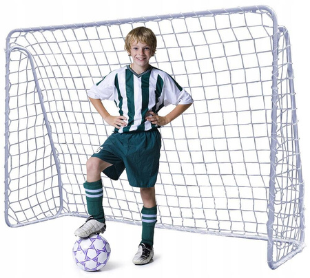 Duża metalowa bramka piłkarska treningowa + siatka + mata celności 213x150