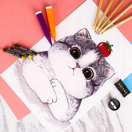 Zestaw Mega Art 288 elementów Pisaki Kredki