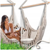 Fotel wiszący krzesło Brazylijskie Huśtawka Hamak Ogrodowy Na Balkon BOHO