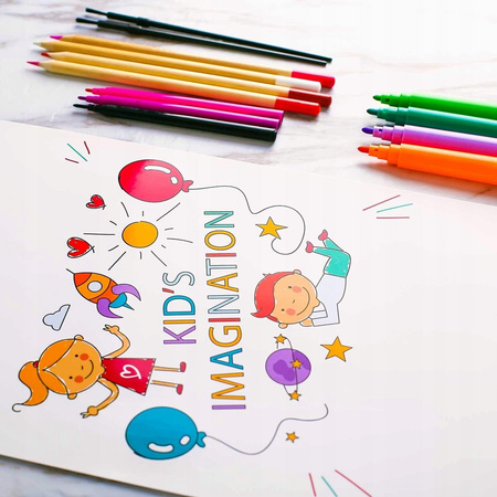 Zestaw Mega Art 288 elementów Pisaki Kredki