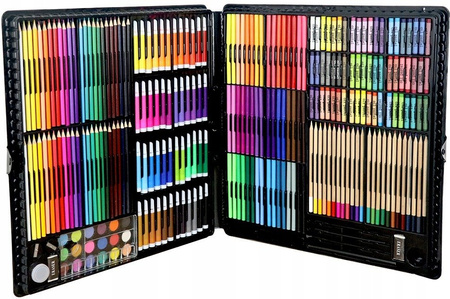 Zestaw Mega Art 288 elementów Pisaki Kredki