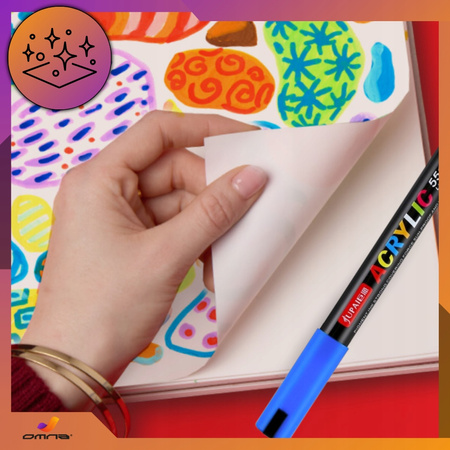 Markery akrylowe pisaki do kamieni szkła drewna wodoodporne guangna 24 szt