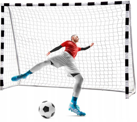 Bramka piłkarska duża mocna metalowa treningowa 300x200 cm do piłki nożnej