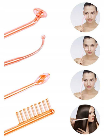 DERMA WAND DARSONVAL 4 ELEKTRODY NAJMOCNIEJSZY PRO