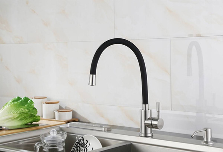 FLEX CZARNA BATERIA KUCHENNA ELASTYCZNA WYLEWKA