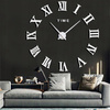 ZEGAR ŚCIENNY DIY L106 DUŻY NOWOCZESNY CZARNY