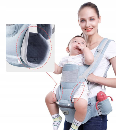 NOSIDEŁKO 15w1 NOSIDŁO BIODROWE 25KG SIEDZISKO