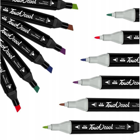 MARKERY MEGA ZESTAW 168 SZTUK KOLORY ETUI NASYCONE