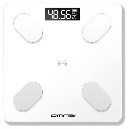INTELIGENTNA WAGA ŁAZIENKOWA SMART SZKLANA OMNA