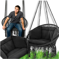 Fotel wiszący ogrodowy huśtawka bocianie gniazdo do domu ogrodu z poduszką