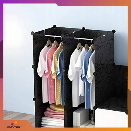 Wieszak Łącznik do Szafy Modułowej 37cm – Drążek na Ubrania Metalowy