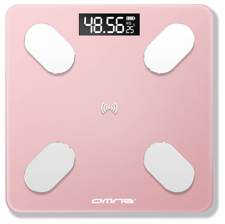 INTELIGENTNA WAGA ŁAZIENKOWA SMART SZKLANA OMNA