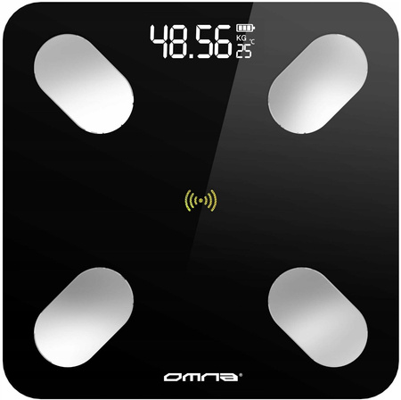 INTELIGENTNA WAGA ŁAZIENKOWA SMART SZKLANA BIAŁY