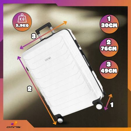 Walizka podróżna na kółkach duża XXL torba bagaż kufer kółka dla dzieci 94L