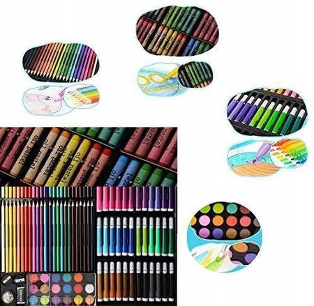 Zestaw Mega Art 288 elementów Pisaki Kredki