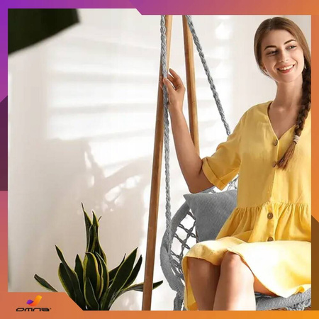 Poduszka na huśtawkę ogrodową bocianie gniazdo na taras fotel krzesło boho