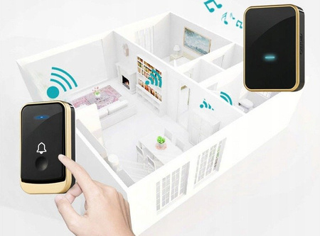 DZWONEK BEZPRZEWODOWY Q192 WODOODPORNY IP44