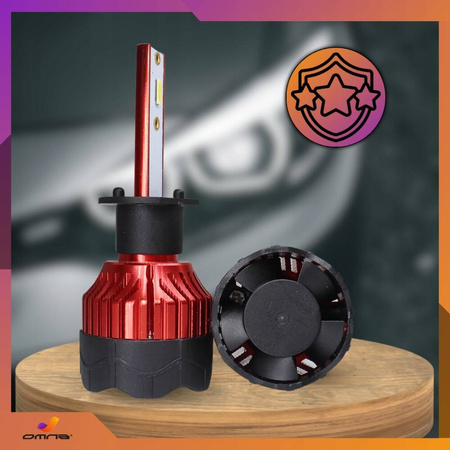 Żarówki H1 LED samochodowe 12V can bus GT COB 300% super mocne pudełko 2szt