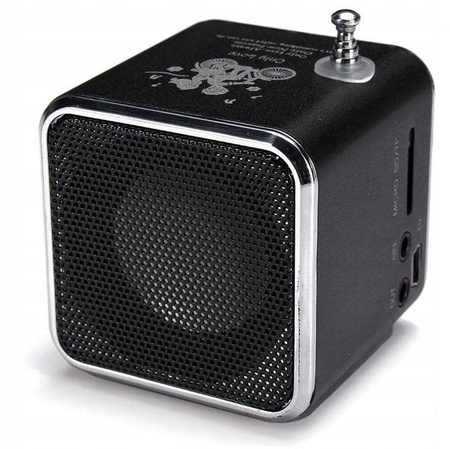 PRZENOŚNE RADIO FM AKUMULATOROWE Z GŁOŚNIKIEM LED