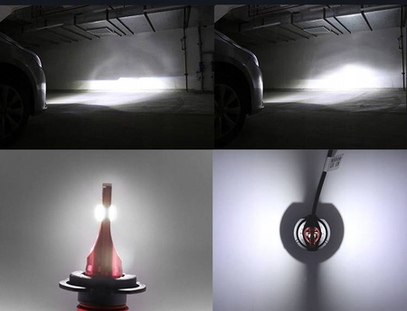 ŻARÓWKI LED H4 GT COB +300% SUPER MOCNA ŻARÓWKA