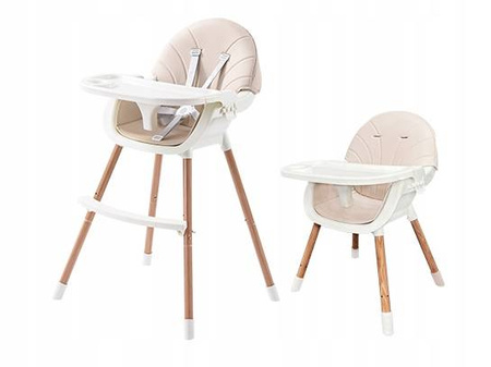 KRZESEŁKO DO KARMIENIA DLA DZIECI 3w1 TACA FOTELIK