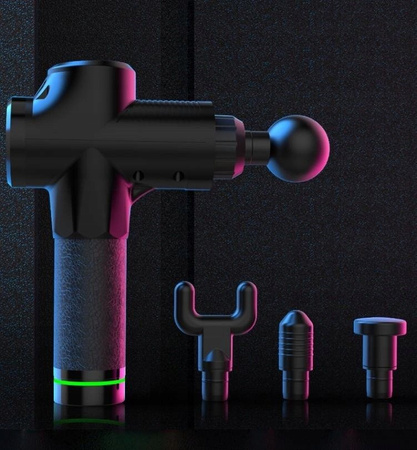 PISTOLET DO MASAŻU BEZPRZEWODOWY MOCNY 8 GŁOWIC