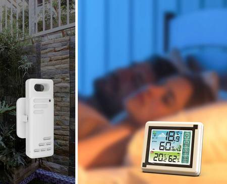 BEZPRZEWODOWA STACJA POGODY POGODOWA HIGROMETR