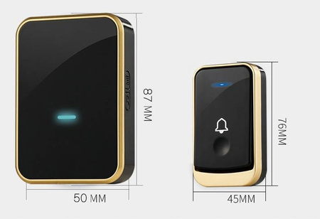 DZWONEK BEZPRZEWODOWY IP44 1xNADAJNIK +2xODBIORNIK