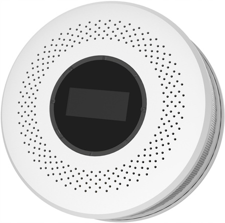 Czujnik czadu i dymu detektor tlenku węgla JKD 512COM certyfikowany