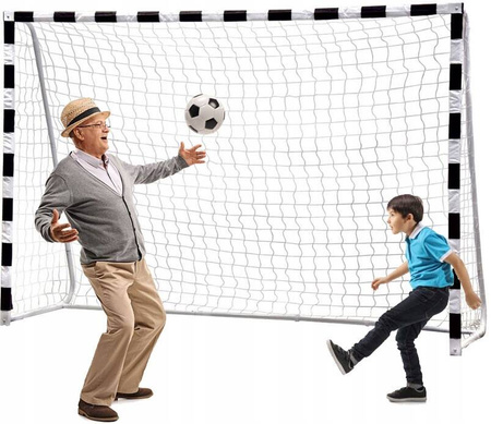 Bramka piłkarska duża mocna metalowa treningowa 300x200 cm do piłki nożnej