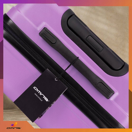 Walizka średnia podróżna solidna torba bagaż kufer lekka kółka samolot 63L