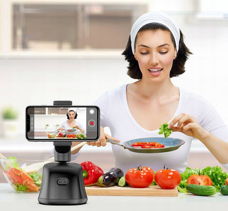 Obrotowy uchwyt robot na smartfona do nagrywania