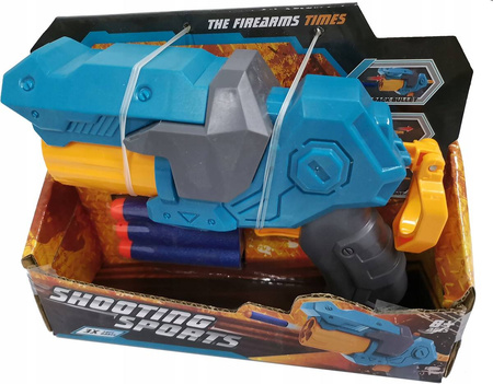 PISTOLET WYRZUTNIA DO NERF MAGAZYNEK + 3 STRZAŁKI