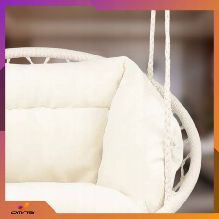 Poduszka na huśtawkę ogrodową bocianie gniazdo na taras fotel krzesło boho