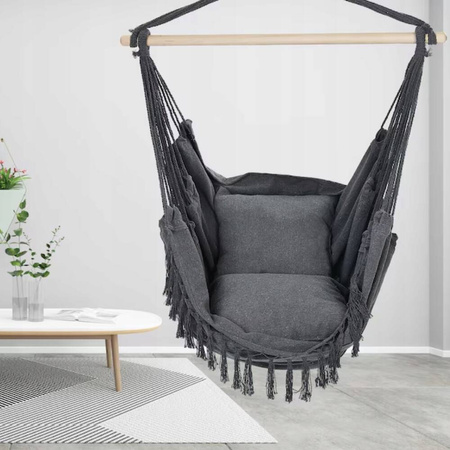 Fotel wiszący krzesło Brazylijskie Huśtawka Hamak Ogrodowy Na Balkon BOHO
