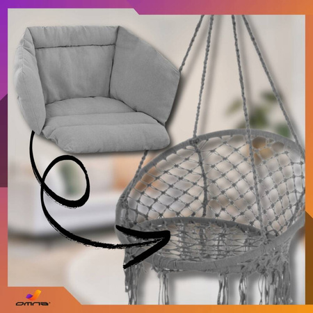 Poduszka na huśtawkę ogrodową bocianie gniazdo na taras fotel krzesło boho