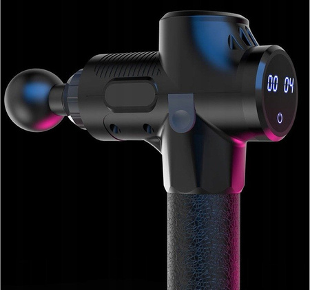 PISTOLET DO MASAŻU BEZPRZEWODOWY MOCNY 8 GŁOWIC